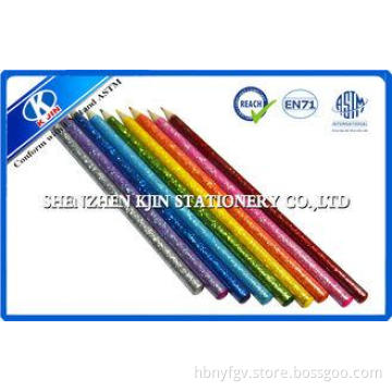 OEM Colorful Sketching Glitter Multi Color Pencil Kids Stat